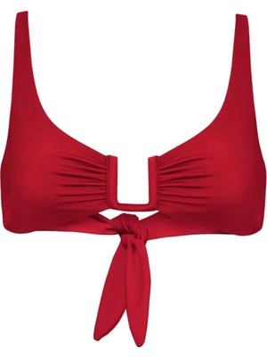 Away That Day Palma Bikini Üstü - Kırmızı