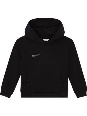Pangaia Çocuklar Için Kapüşonlu Sweatshirt - Siyah