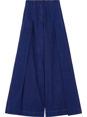 Palmer Harding Yırtmaçlı Geniş Paça Kot Pantolon
