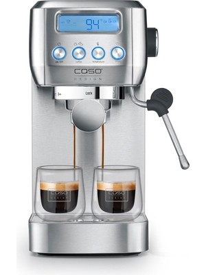 Caso Espressogourmet Crema 20 Bar Espresso Makinesi Süt Köpürtücülü Paslanmaz Portafiltre