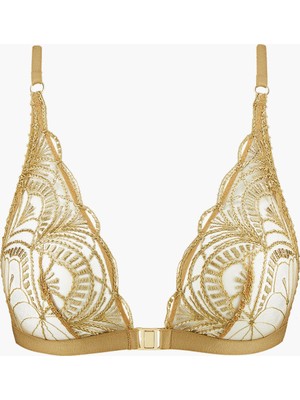 Aubade Vibes Triangel Bralette, Bügelsiz, Altın Detaylı ve Şık