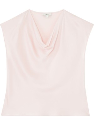 Vince Ipek Cowl Yaka Bluz - Açık Pembe