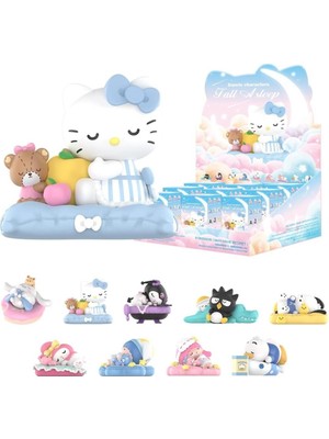 Pop Mart Sanrio Karakterleri Uykuya Daldı Serisi, 9pc Rastgele Figürler ve Koleksiyonluk Aksiyon Figürleri