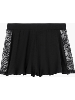 Aubade Lazy Days Shorty Modal ve Ipek Karışımı Dantelli Şort Külot