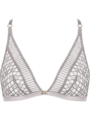 Aubade Stardust Dream Üçgen Bralette Fransız Dantel Işlemeli, Desteksiz, Dekolteli ve Şık Tasarım