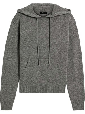 Theory Yün ve Kaşmir Karışımlı Triko Kapşonlu Sweatshirt
