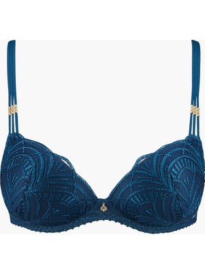 Aubade Vibes Push-Up Sütyen, Şık Altın Detaylı, Transparan Işlemeli