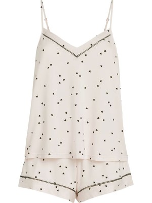 Eberjey Fiona Iki V Yaka Cami ve Şort Pijama Takımı