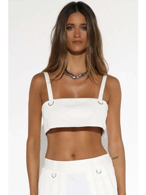 American Rag Cie Beyaz Velah Utility Crop Top | Şık ve Rahat Tasarım