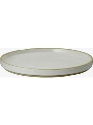Hasami Porcelain HPM004 Gri Parlak Tabak Kapak 22 cm Japon Seramik Tabak