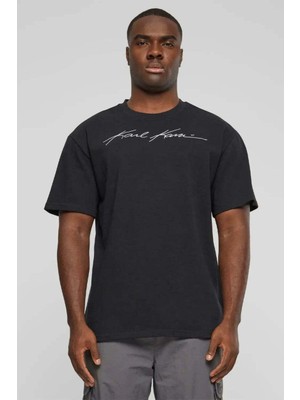 American Rag Cie Autograph Heavy Boxy T-Shirt - %100 Pamuklu Siyah T-Shirt