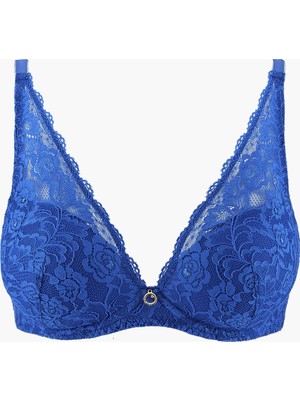 Aubade Rosessence Push-Up Sütyeni Swarovski Taşlı, Şık Dantel ve Grafik Tasarımlı Sırt