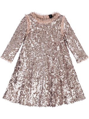 Needle & Thread Kızlar Için Pastel Pembe Kloş Elbise