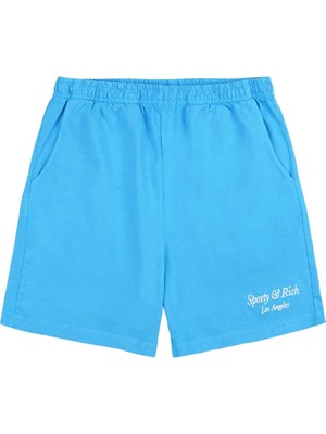 Sporty & Rich Yazlık Kısa Şort - Italik Logo Işlemeli