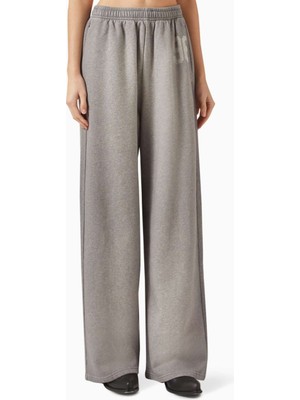 Acne Studios Gri Sweatpants - Pamuklu Polar - Organik Pamuk - Rahat Kesim - Yan Cepler ile
