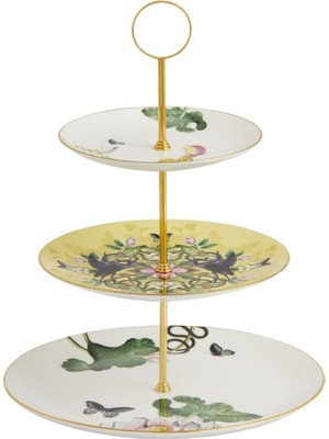 Wedgwood Wonderlust Waterlily 3 Katlı Pasta Standı