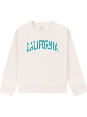 Sporty & Rich Çocuklar Için Kaliforniya Crewneck Sweatshirt