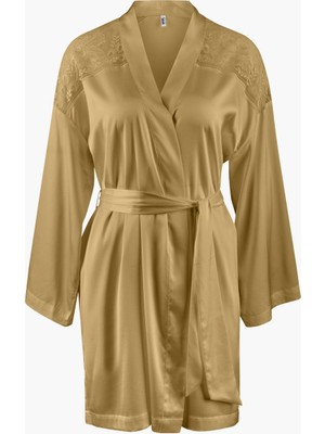 Aubade Midnight Whisper Kimono Zarif Seide ve Dantel Detaylı