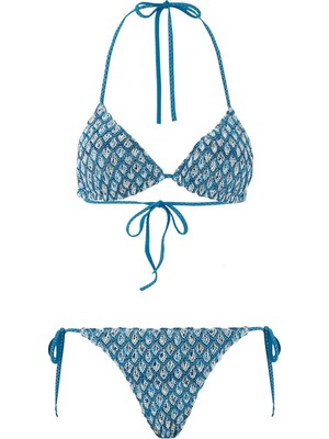 Missoni Dantel Desenli Bikini Takımı