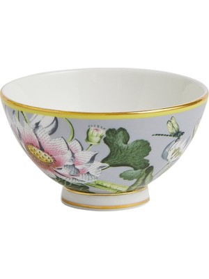 Wedgwood Wonderlust Nilüfer Hediye Kasesi, Lüks 22 Ayar Altın Jantlı Kemik Çini
