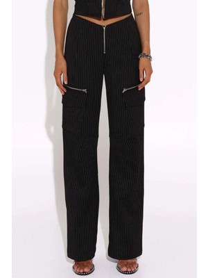 American Rag Cie 100% Pamuk Siyah Avani Pantolon - Yüksek Bel ve Regular Fit Konforu