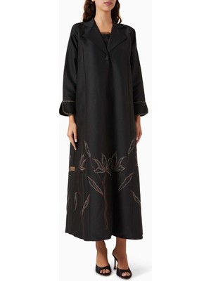 Rauaa Official Floral Nakışlı Abaya ve Şeila ile Şık ve Rahat Tasarım