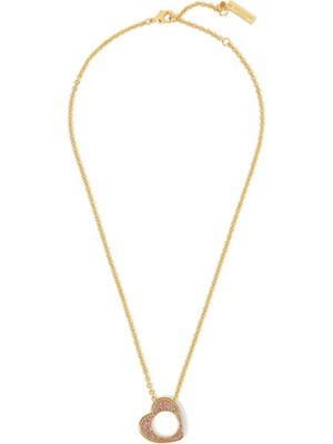 Kurt Geiger London Pave Necklace, Kalp Kristalli Kolye