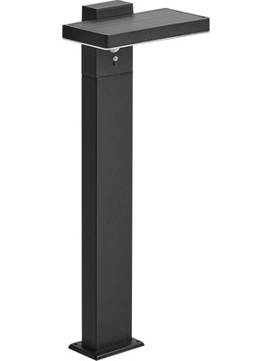 Beliani Poplar Güneş Enerjili Dış Mekan LED Direk Lambası, Hareket Sensörlü, IP44, 3 Mod