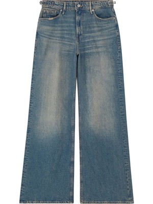 Good American Ayarlanabilir Kenarlarıyla Geniş Paça Pantolon