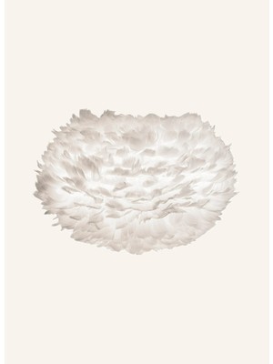 Umage Eos Abajur, Kaz Tüyü & Kumaş, 48 cm Yumuşak Işık Tasarımı