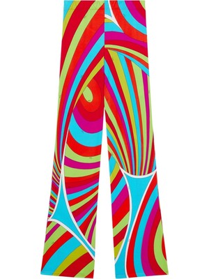 Pucci Renkli Baskılı Plaj Pantolonu