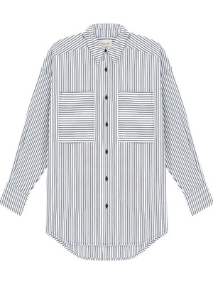Outland Denim Çizgili Kadın Gömlek - Şıklık ve Sürdürülebilirlik