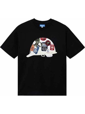 American Rag Cie 100% Pamuk Siyah Hard Hat T-Shirt - Erkekler Için Temizlik Departmanı Tişörtü