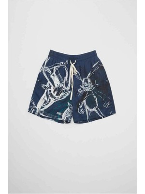 American Rag Cie 100% Pamuk Mavi Roo Short - Konforlu ve Şık Şort Modeli