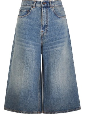 Haikure Kenarları Geniş Denim Pantolon
