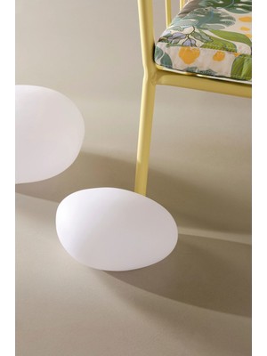 Jotex Globy Solar Dekorasyon Taş 26,5 Cm, Warmweiß LED Işık, 10.000 Saat, Enerji Tasarruflu