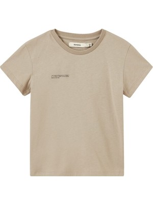 Pangaia Organik Pamuklu Unisex T-Shirt - Taş Rengi