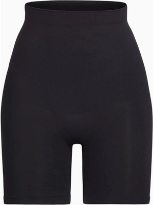 Skims Seamless Sculpt Mid-Thigh Shorts, Yüksek Bel Şekillendirici Şort
