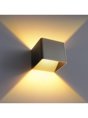 Home London Breeze Modern LED Duvar Lambası Iç Mekan ,siyah 7W Yukarı Aşağı Aydınlatma, Alüminyum Yapı