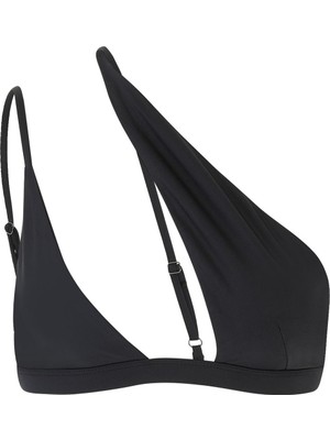 Lea The Label Tek Omuzlu Bikini Üstü - Siyah