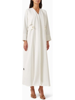 Beige Collection Şık Trench Coat Tarzı Abiye ile Günlük ve Gece Kombinleri Için Modern Kullanım