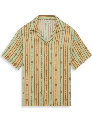 American Rag Cie La Chemise Bijoux Erkekler Için Hafif Yeşil Kısa Kollu Gömlek