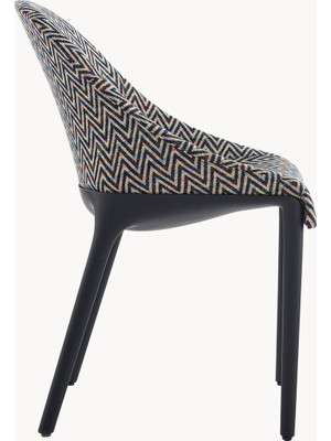 Westwing Eleganza Missoni Sandalye - Çok Renkli Jakarlı, Geri Dönüştürülmüş Tasarım