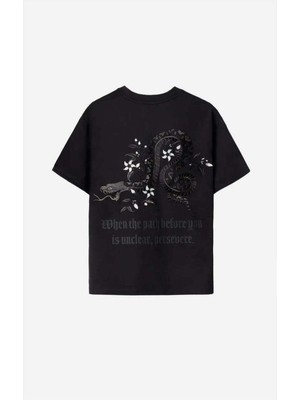 American Rag Cie Gots Sertifikalı %100 Organik Pamuklu Night Python T-Shirt - Şık ve Çevre Dostu