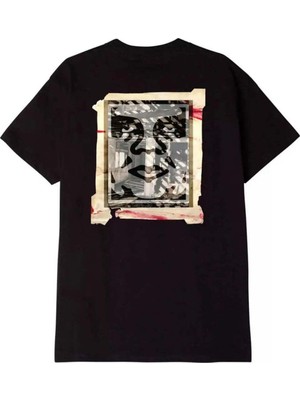 American Rag Cie Obey Oga Fine Art Erkekler Için Klasik Fit Tişört - %100 Pamuklu