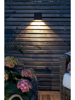 Jotex Wally Solar Duvar Lambası 2'li Set IP65, 10X10 Cm, Dış Mekan LED Aydınlatma