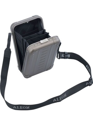 Aleon Mini Bag 19 cm Alüminyum Omuz Çantası, Hafif, Şık, Unisex Günlük Çanta