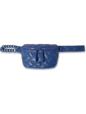 Kurt Geiger Kensington Deri Bel Çantası 20X12X5 cm Zincirli ve Kartal Figürlü Tasarım