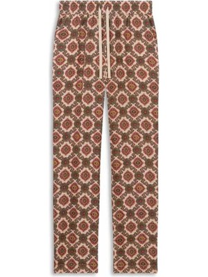 American Rag Cie 100% Ipek Bej Le Pantalon Renzo Pantolon - Elastik Bel, Italyan Cepler