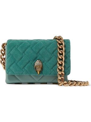 Kurt Geiger Mini Kensington Deri Omuz Çantası 20X14X6 cm Şık Günlük ve Gece Çantası